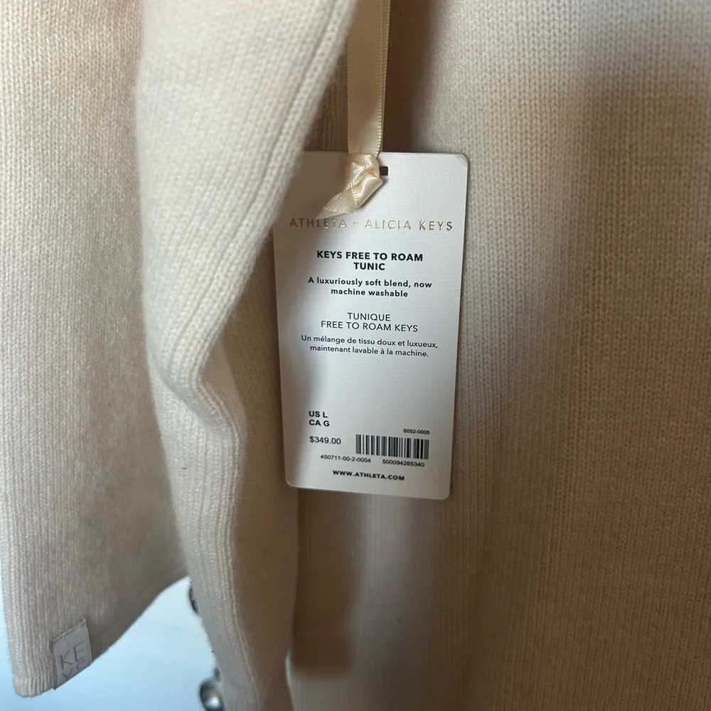 Athleta Alicia Cream Long Sleeve Dress - Picture 3 of 6